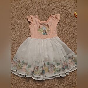 Peach and White Princess Dress